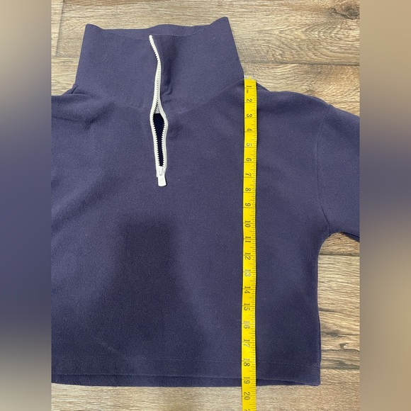Dudley Stephens Dunning Pullover Navy Blue Terry Fleece Sz S - Picture 5 of 9